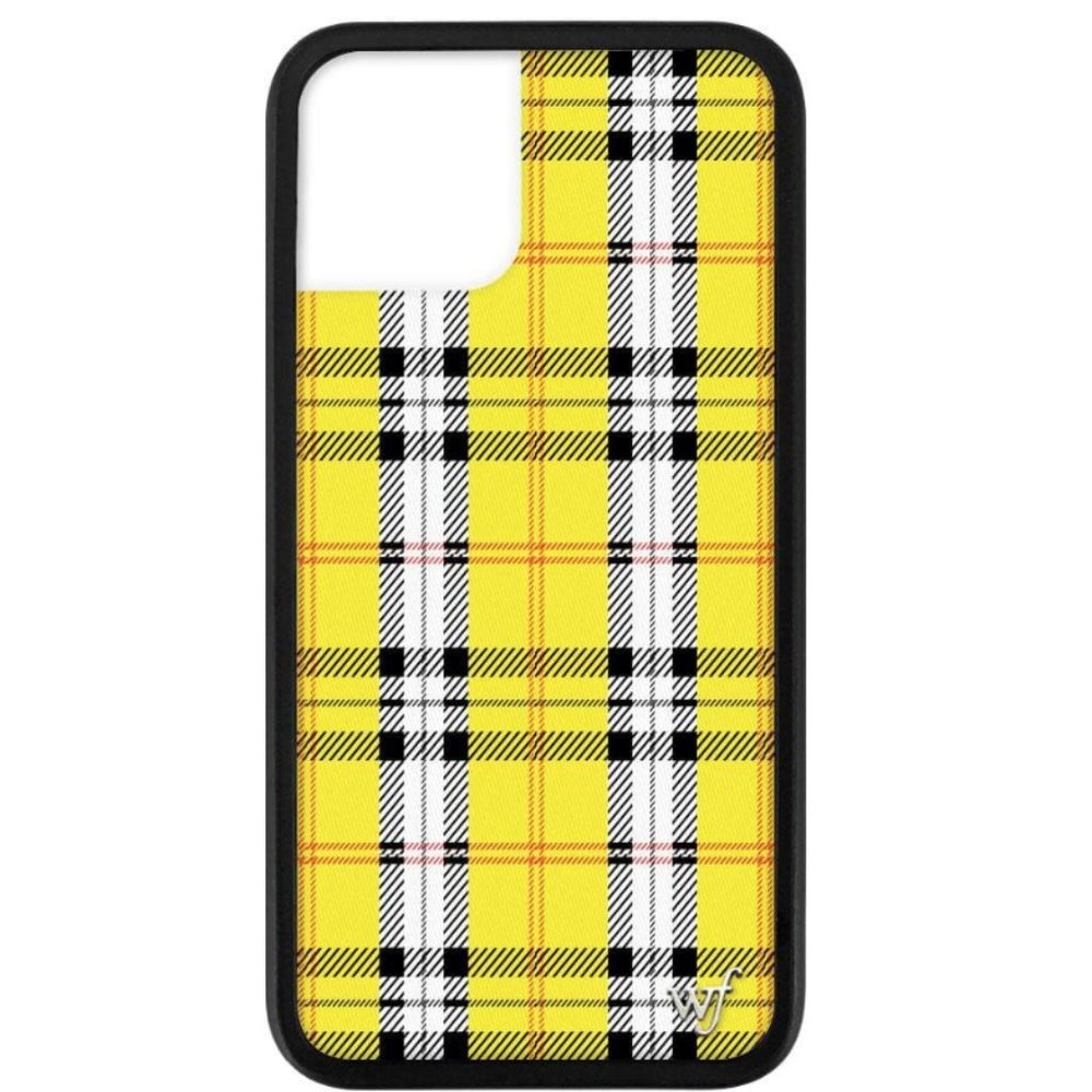 Wildflower Plaid Yellow iPhone 11 Pro Max case